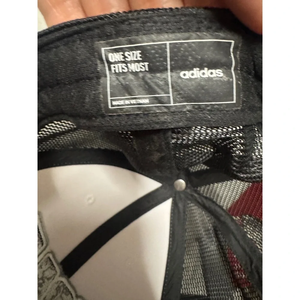 Adidas Golf Trucker Hat White Black Snapback Mesh Cap One Size OSFM